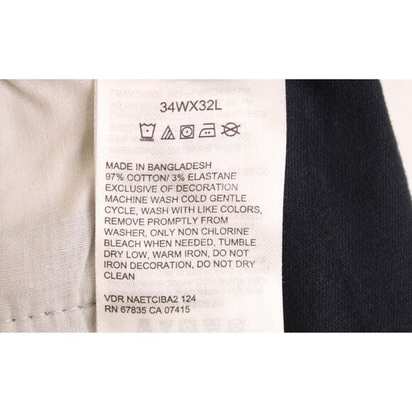 Nautica Men's Classic Fit Deck Pant True Navy Sz 34X32 - Picture 12 of 14